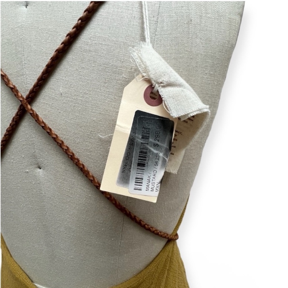 NWT Caravana Manak Versatile High Low Maxi Cotton & Leather Dress - Picture 11 of 11